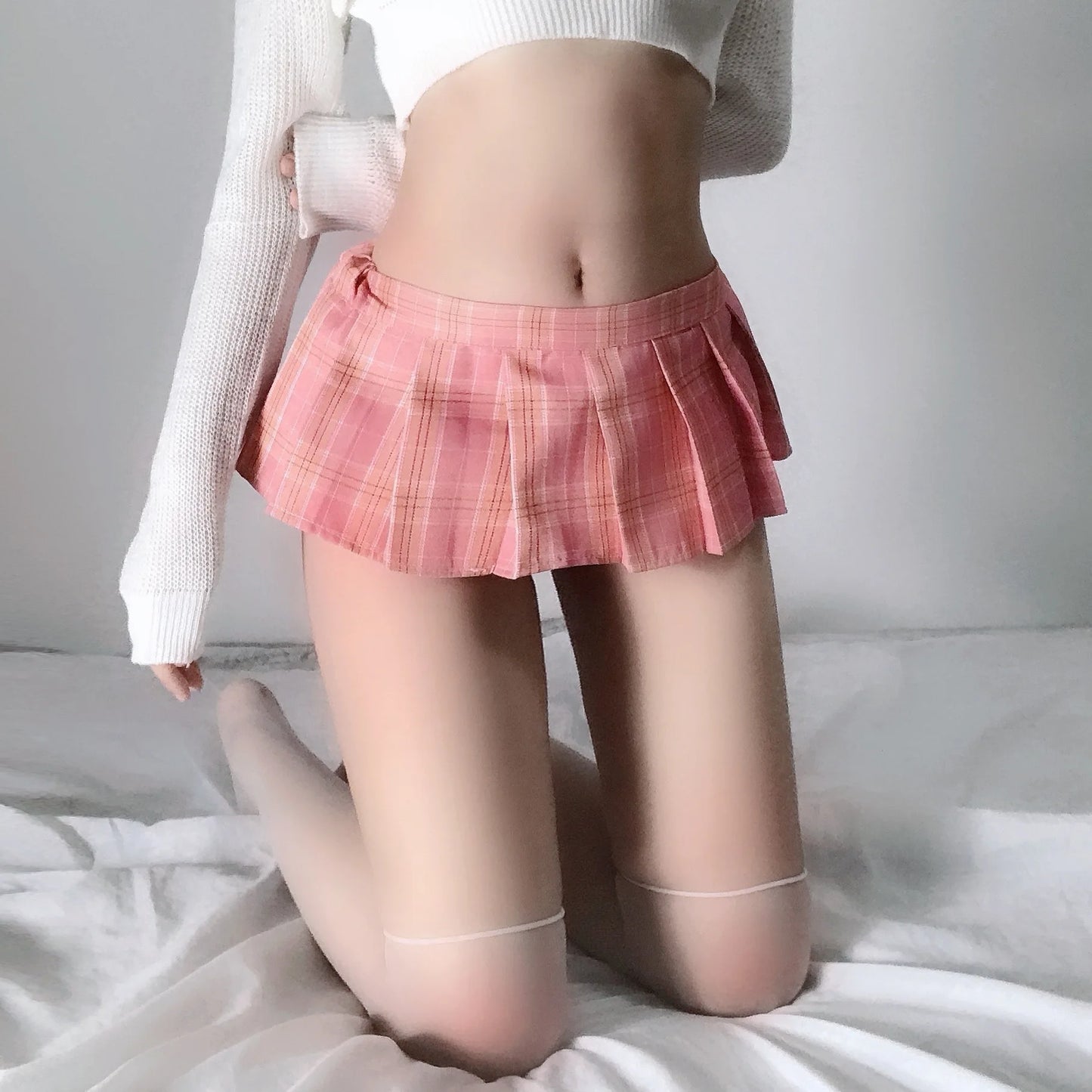 Erotic Sexy Dress Sexy Lingerie Schoolgirl Japanese Style Babydoll Women Sex Costumes Pajamas Short Mini Plaid Skirt Underwear