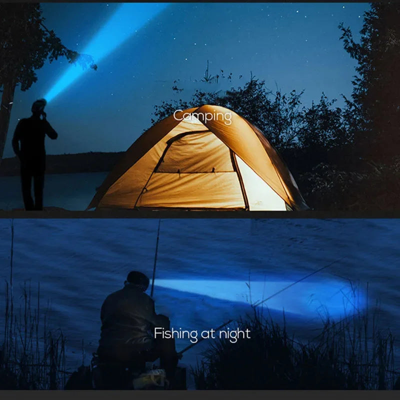 Powerful 5/11 LED Headlamp Built-in 18650 Battery USB Rechargeable Head Flashlight Outdoor Camping Fishing Headlight Lantern