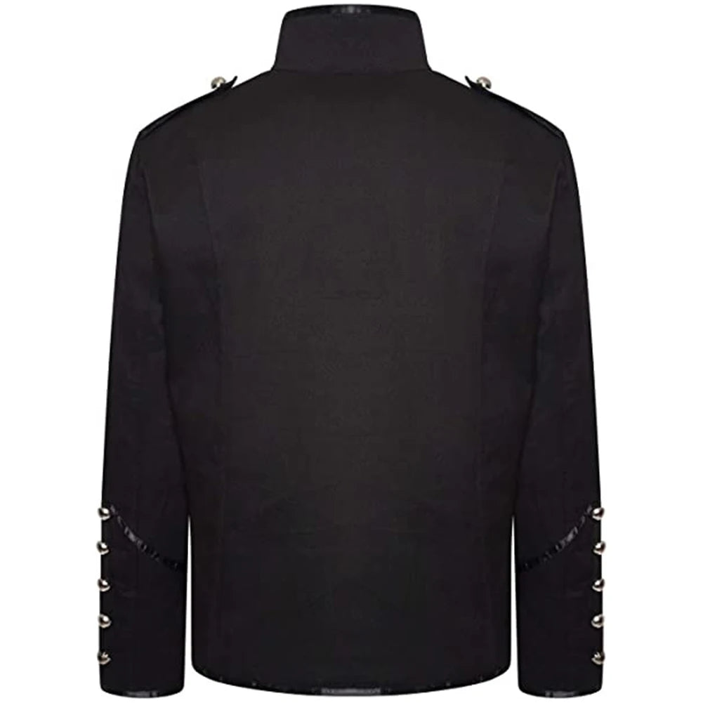 Mens Retro Gothic Jacket Frock Coat Steampunk Victorian Morning Steampunk Top