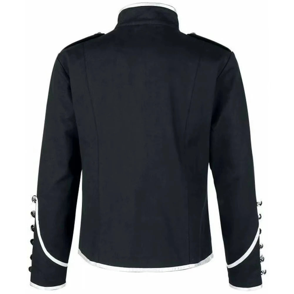 Mens Retro Gothic Jacket Frock Coat Steampunk Victorian Morning Steampunk Top
