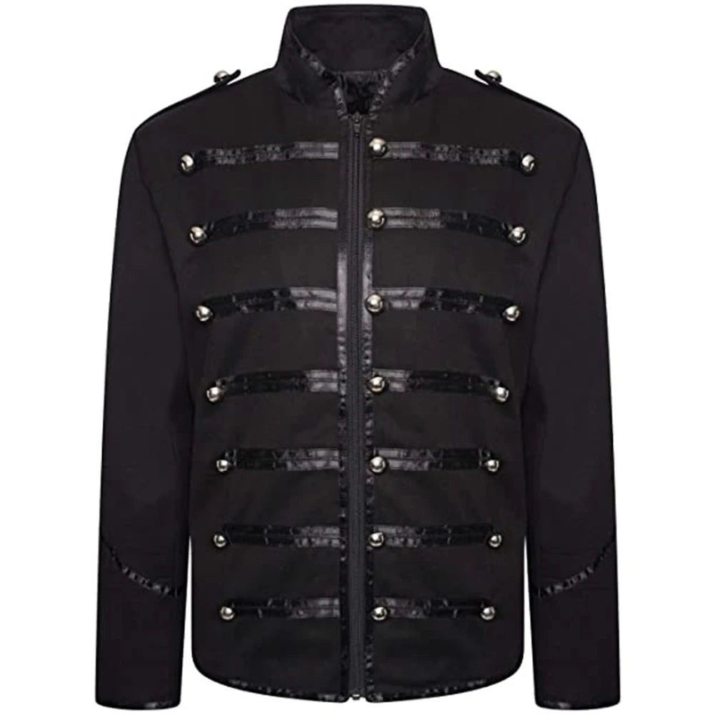 Mens Retro Gothic Jacket Frock Coat Steampunk Victorian Morning Steampunk Top
