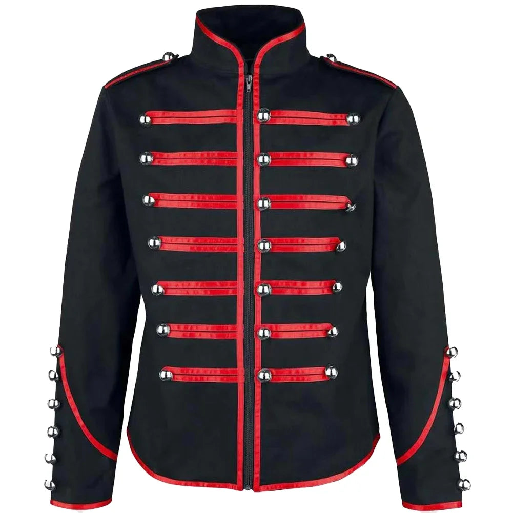 Mens Retro Gothic Jacket Frock Coat Steampunk Victorian Morning Steampunk Top