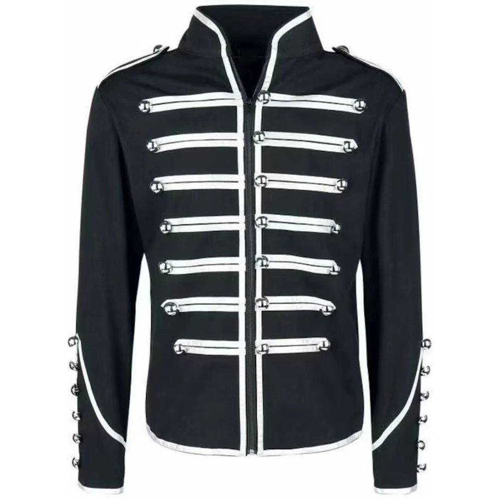 Mens Retro Gothic Jacket Frock Coat Steampunk Victorian Morning Steampunk Top