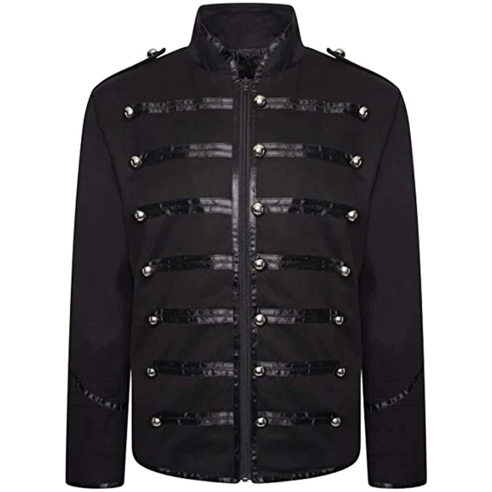 Mens Retro Gothic Jacket Frock Coat Steampunk Victorian Morning Steampunk Top