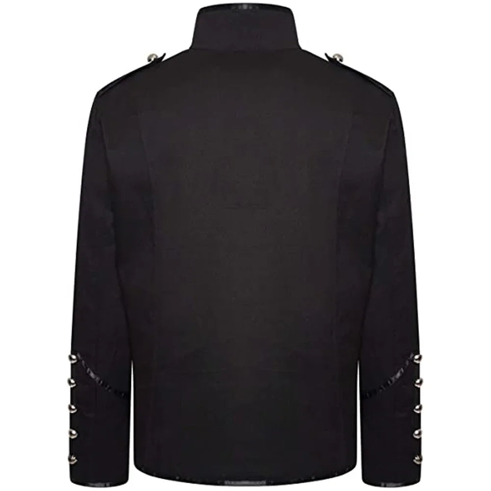Mens Retro Gothic Jacket Frock Coat Steampunk Victorian Morning Steampunk Top