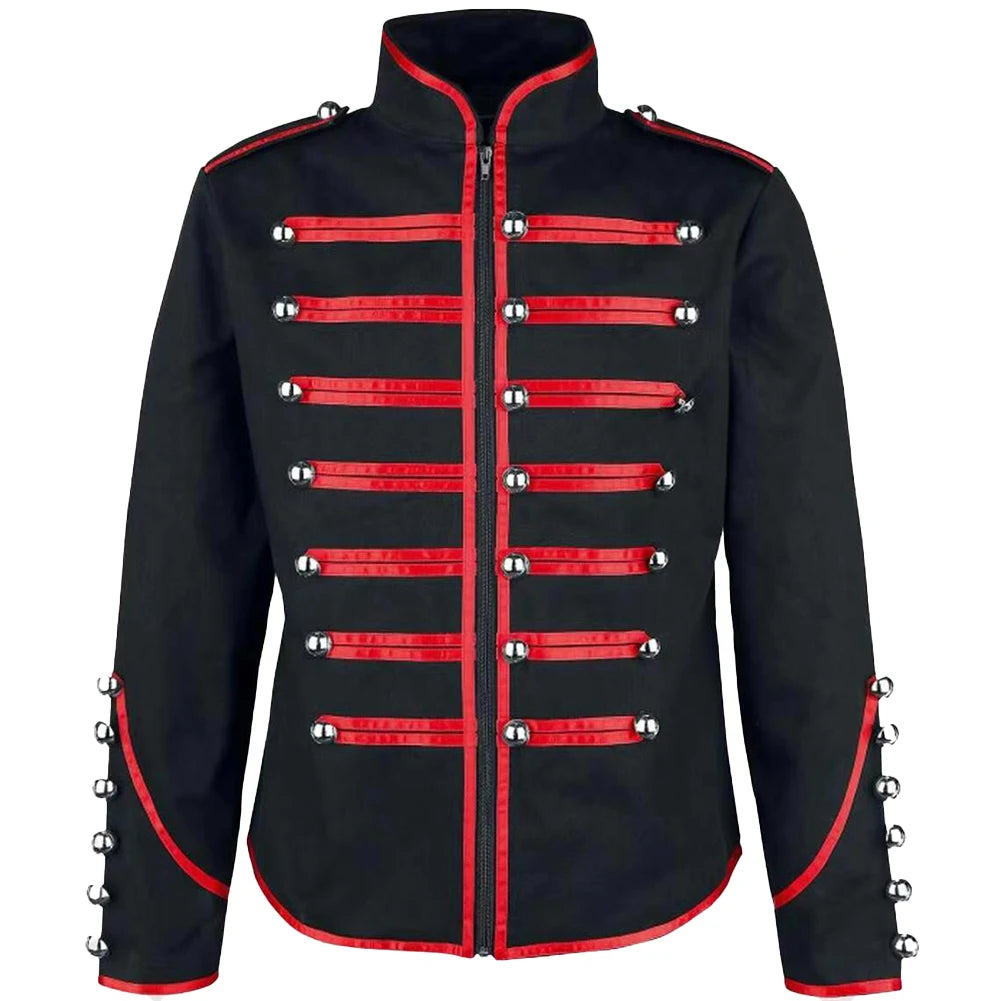 Mens Retro Gothic Jacket Frock Coat Steampunk Victorian Morning Steampunk Top